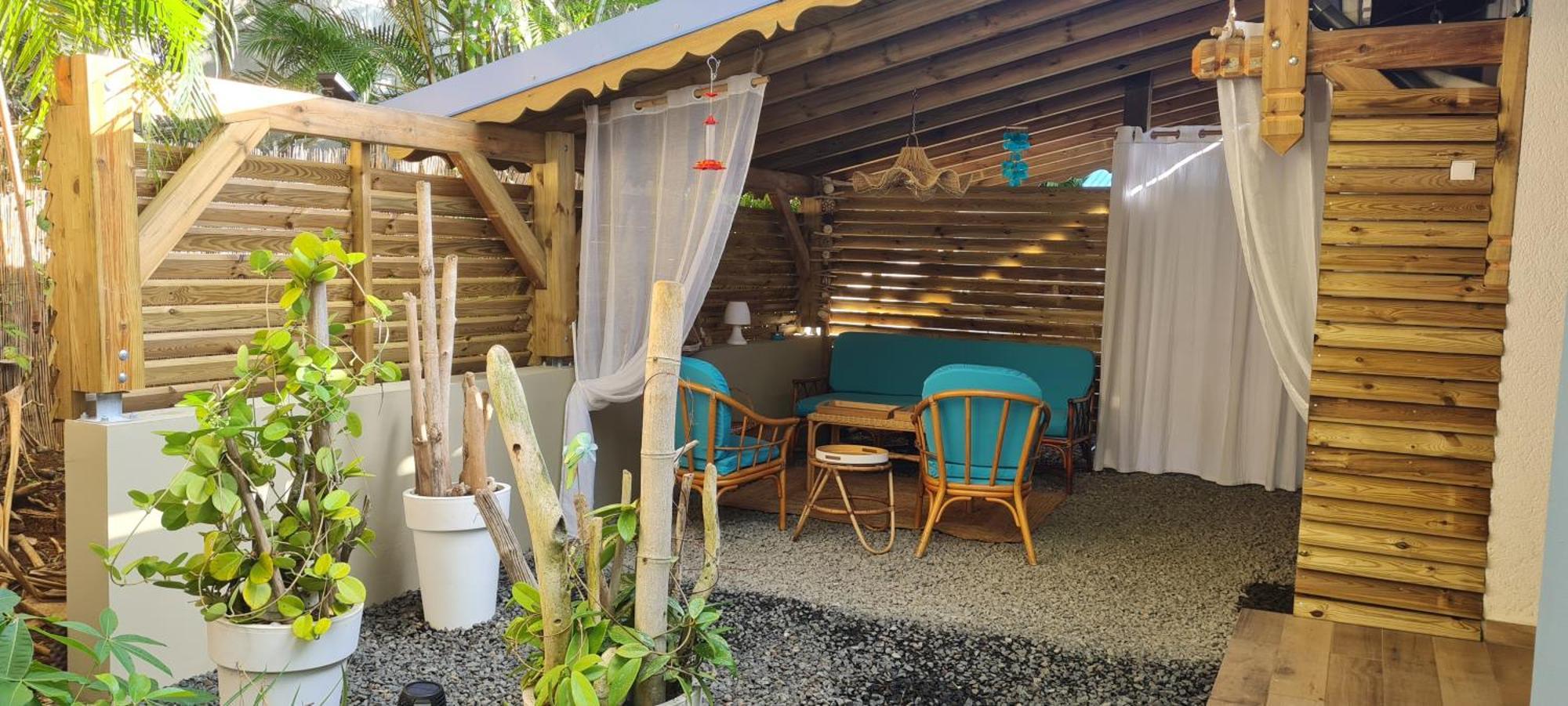 סנט-רוז Gite Kaz A Topaze, Piscine, Jardin Tropical מראה חיצוני תמונה
