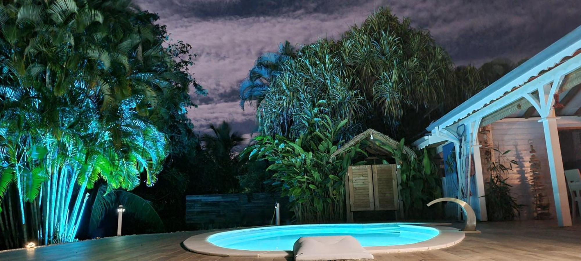 סנט-רוז Gite Kaz A Topaze, Piscine, Jardin Tropical מראה חיצוני תמונה